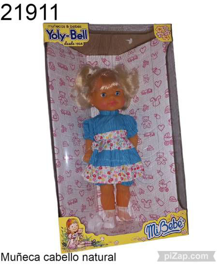 Imagen de MUÑECA YOLY BELL CON CABELLO NATURAL 10.25